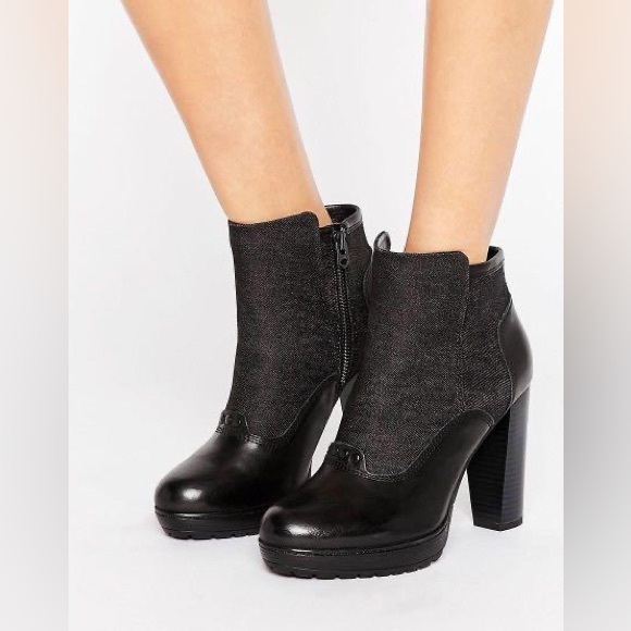 G Star RAW Guardian Boot WMN BLK US 6 EU 37 Worn1x - Picture 1 of 13